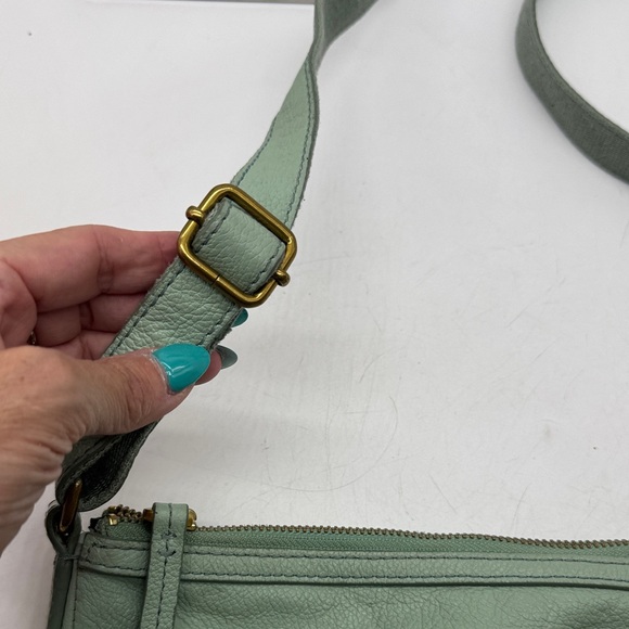 Fossil Mint Green Leather Shoulder Bag MCB8921S - Picture 7 of 13